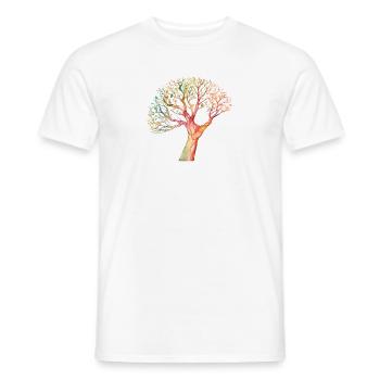 Tree Grows by Hand - Design 2 - Men's T-Shirt - white - Front - AI Model Male 178 dark (178cm)