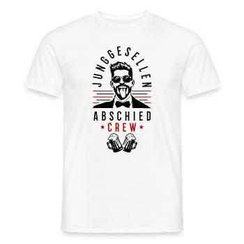 Équipe de l’enterrement de vie de garçon - T-shirt homme - blanc - Devant - AI Model Male 178 dark (178cm)