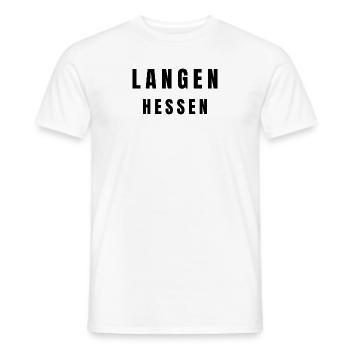 Langen, Hesse - T-shirt homme - blanc - Devant - AI Model Male 178 dark (178cm)