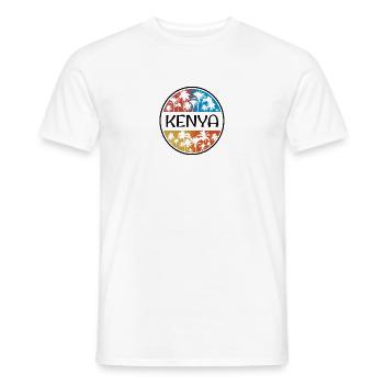 Kenia Afrika Palme Stilvolles Urlaubssouvenir - Männer T-Shirt - Weiß - Vorne - AI Model Male 178 dark (178cm)