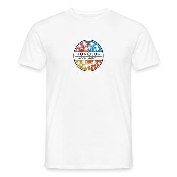 Honolua Maui Hawaii Îles hawaïennes Palmier - T-shirt homme - blanc - Devant - AI Model Male 178 dark (178cm)