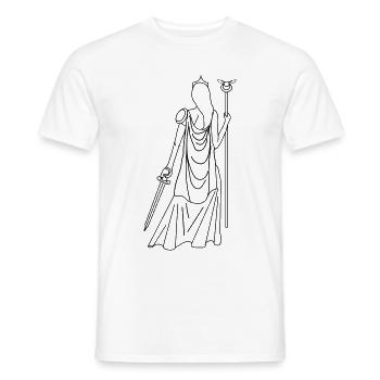 Athena - Männer T-Shirt - Weiß - Vorne - AI Model Male 178 dark (178cm)