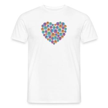 Moutons Moutons islandais Moutons islandais multicolores - T-shirt homme - blanc - Devant - AI Model Male 178 dark (178cm)