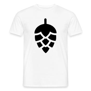 Houblon - T-shirt homme - blanc - Devant - AI Model Male 178 dark (178cm)