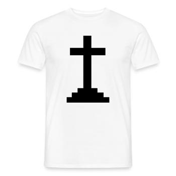 Croix - T-shirt homme - blanc - Devant - AI Model Male 178 dark (178cm)