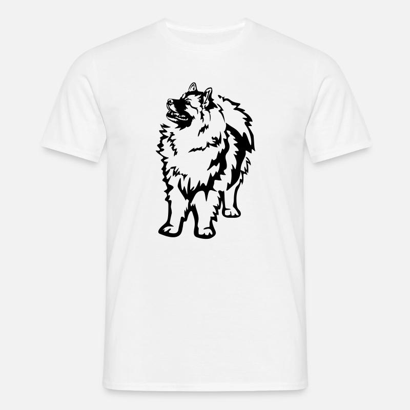 Wolfsspitz - Männer T-Shirt - Weiß