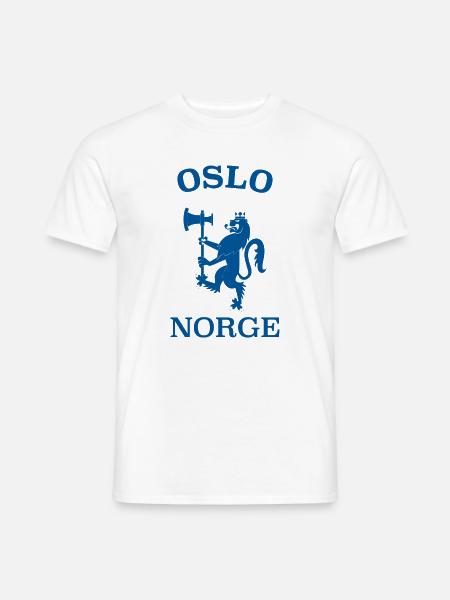 OSLO Norwegen Norway Norge - Männer T-Shirt - Weiß