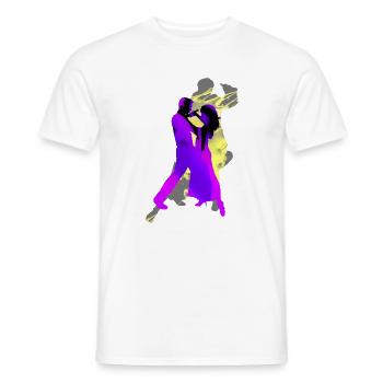 Danseurs de tango argentin - T-shirt homme - blanc - Devant - AI Model Male 178 dark (178cm)