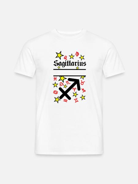 Schütze Schütze Sternzeichen - Männer T-Shirt - Weiß