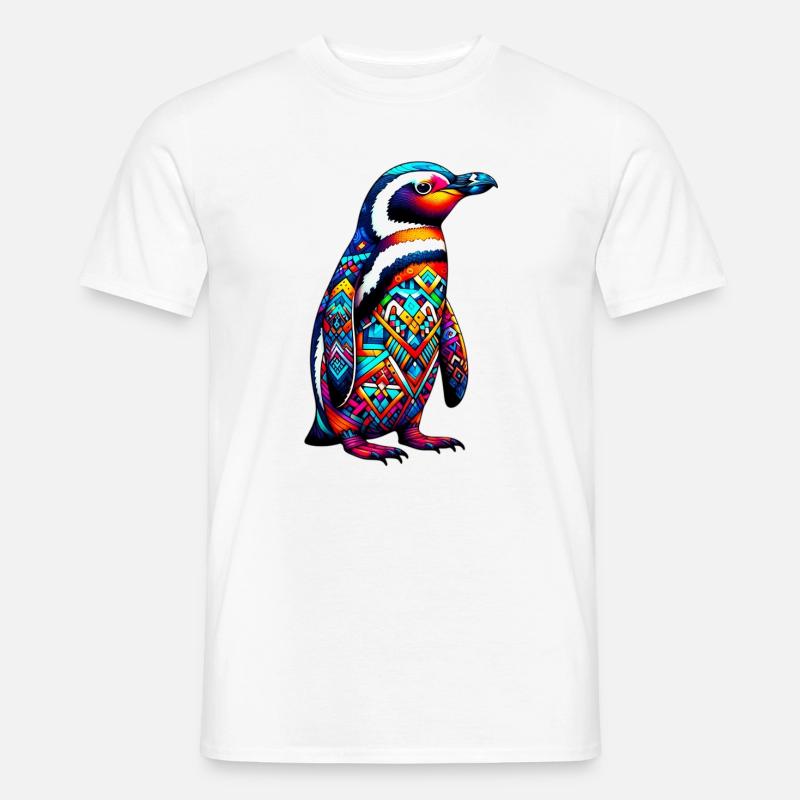 Pinguin - Männer T-Shirt - Weiß