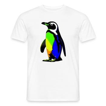 Penguin - Men's T-Shirt - white - Front - AI Model Male 178 dark (178cm)