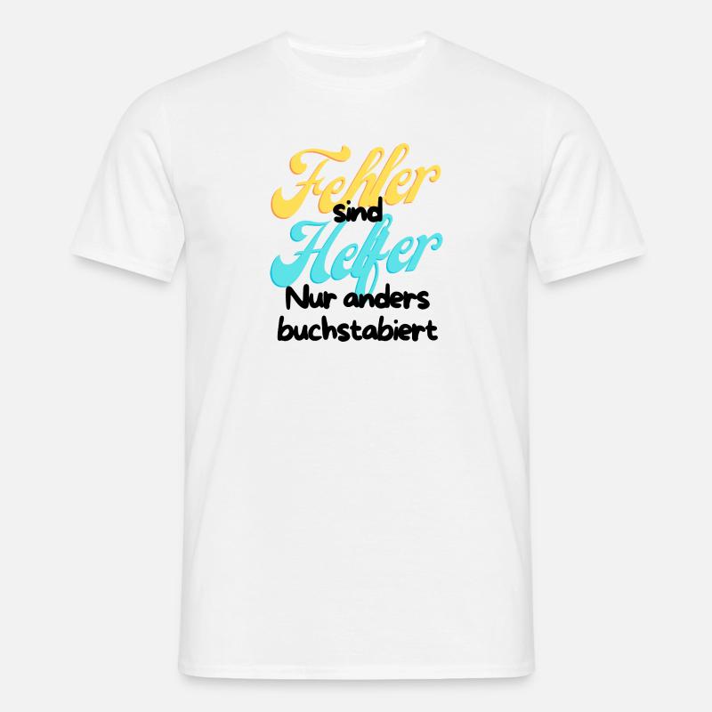 Error Helper Gradient Script - Men's T-Shirt - white