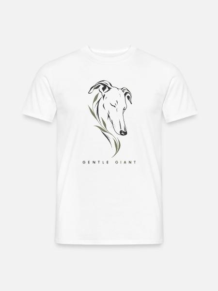 Windhund-Rettungs-Sanftes Riesenhemd - Männer T-Shirt - Weiß