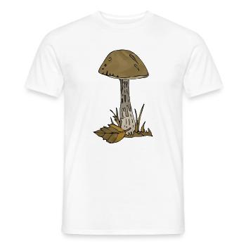 Pilz - Männer T-Shirt - Weiß - Vorne - AI Model Male 178 dark (178cm)