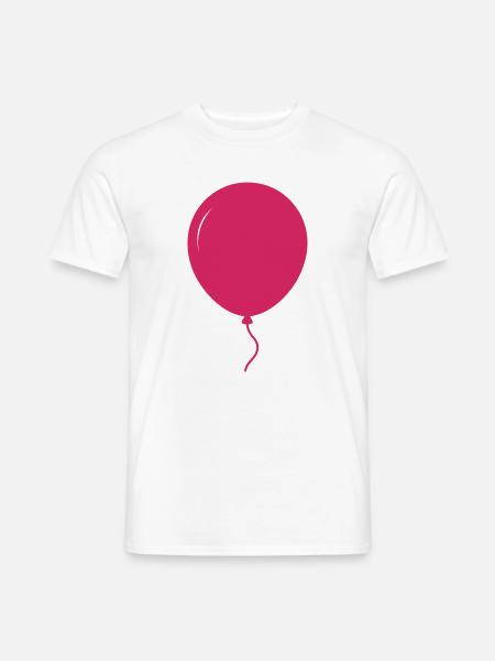 Ballonform - Männer T-Shirt - Weiß
