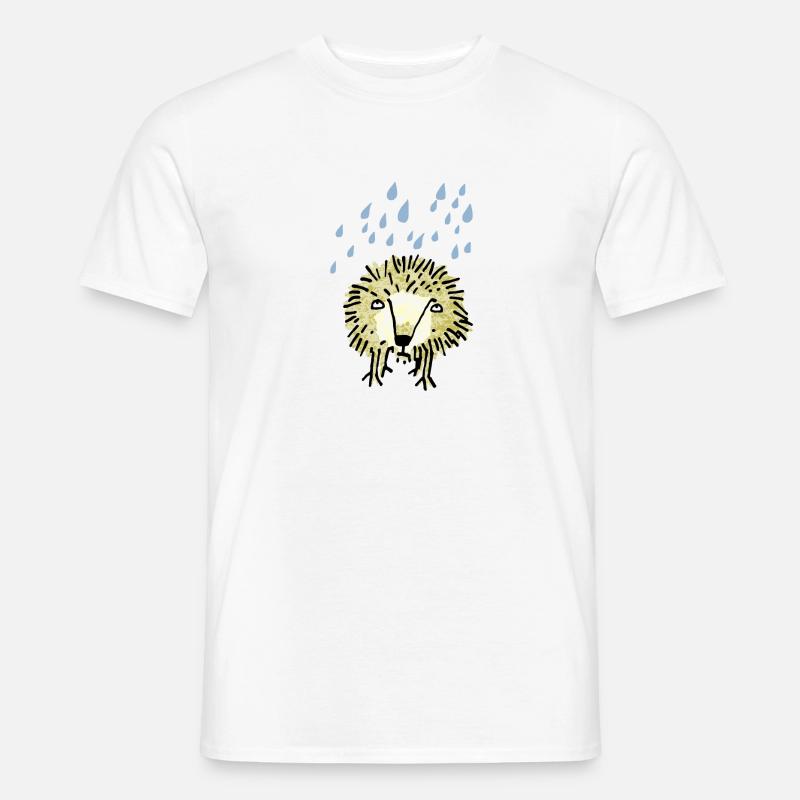 Igel - Männer T-Shirt - Weiß