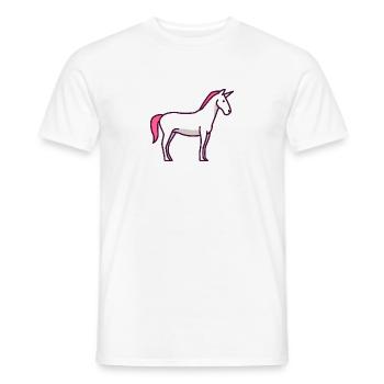 Unicorn - unicorn - Men's T-Shirt - white - Front - AI Model Male 178 dark (178cm)