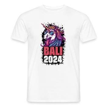 Bali 2024 Einhorn - Männer T-Shirt - Weiß - Vorne - AI Model Male 178 dark (178cm)