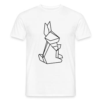 lapin - T-shirt homme - blanc - Devant - AI Model Male 178 dark (178cm)