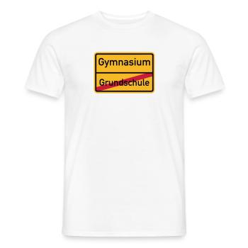 Gymnasium - Männer T-Shirt - Weiß - Vorne - AI Model Male 178 dark (178cm)
