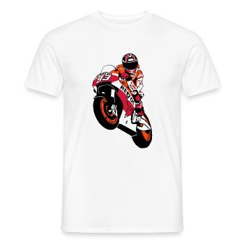 MotoGP - motorrad - T-shirt homme - blanc - Devant - AI Model Male 178 dark (178cm)