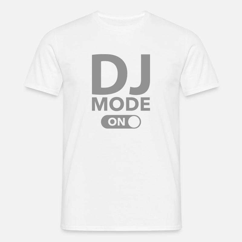 DJ-Modus ein - Männer T-Shirt - Weiß