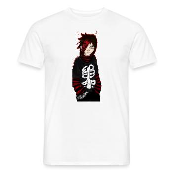 punk emo devil girl - Männer T-Shirt - Weiß - Vorne - AI Model Male 178 dark (178cm)