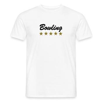 Bowling - Männer T-Shirt - Weiß - Vorne - AI Model Male 178 dark (178cm)