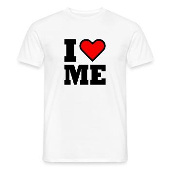 I love me - Männer T-Shirt - Weiß - Vorne - AI Model Male 178 dark (178cm)
