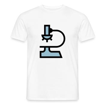 Labor Mikroskop - Männer T-Shirt - Weiß - Vorne - AI Model Male 178 dark (178cm)