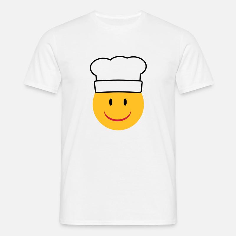 Koch - Männer T-Shirt - Weiß