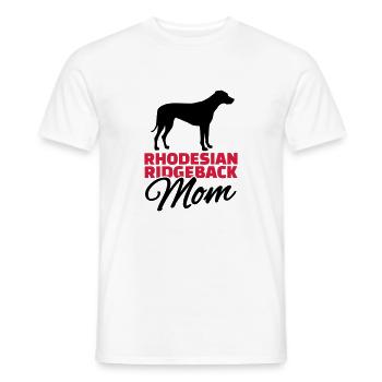 Rhodesian Ridgeback Mom - T-shirt homme - blanc - Devant - AI Model Male 178 dark (178cm)