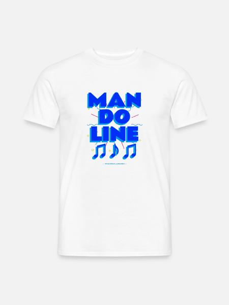 Mandoline - klingt einfach wunderschön - Männer T-Shirt - Weiß