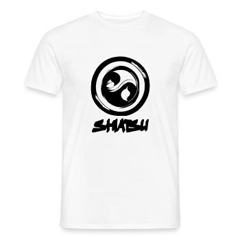 Shiatsu Yoga Méditation Massage Bouddha Vecteur 2 - T-shirt homme - blanc - Devant - AI Model Male 178 dark (178cm)