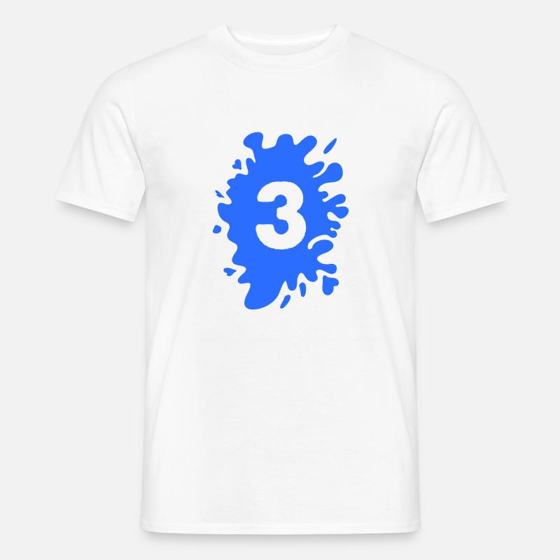 Klecks 3 - Männer T-Shirt - Weiß
