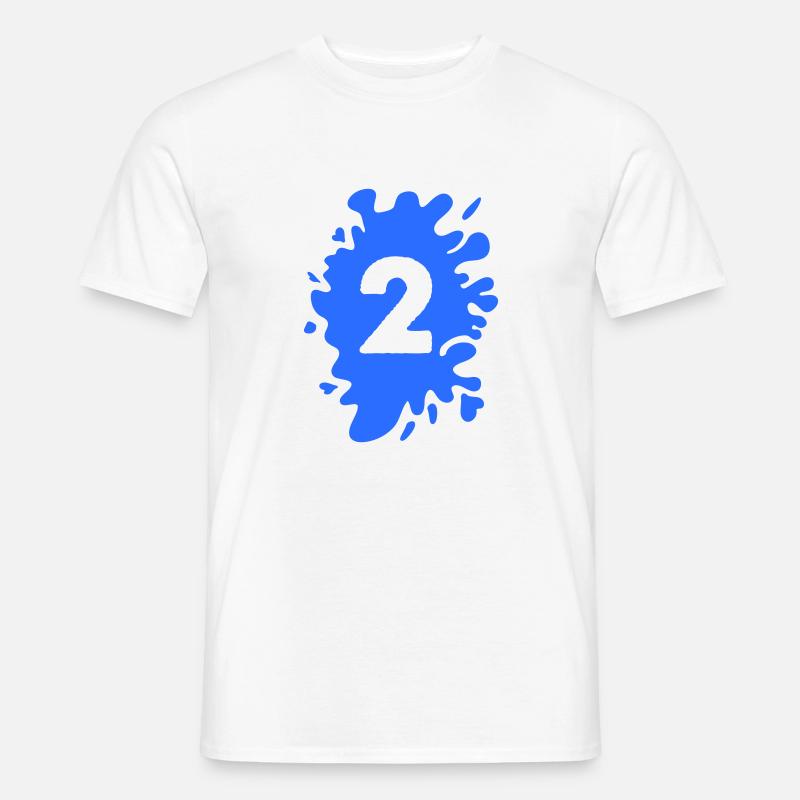 Klecks 2 - Männer T-Shirt - Weiß