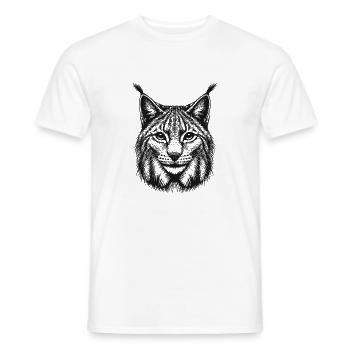 Lynx - Heren T-shirt - wit - Voor - AI Model Male 178 dark (178cm)