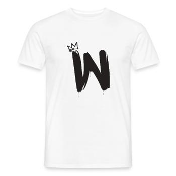 W - Männer T-Shirt - Weiß - Vorne - AI Model Male 178 dark (178cm)