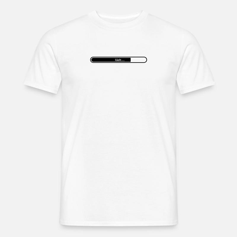 Ladebalken Statusbalken Installationsdauer - Männer T-Shirt - Weiß