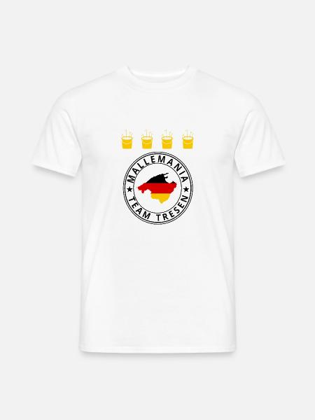 Mallemania Team Tresen Logo - Männer T-Shirt - Weiß