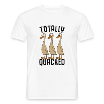 Runner Duck Duck Duck Duck Coop Gift - Men's T-Shirt - white - Front - AI Model Male 178 dark (178cm)