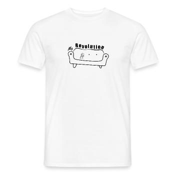 Sofa Revolution - Men's T-Shirt - white - Front - AI Model Male 178 dark (178cm)