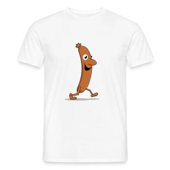 Würstchen - Männer T-Shirt - Weiß - Vorne - AI Model Male 178 dark (178cm)