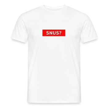 Snus - Männer T-Shirt - Weiß - Vorne - AI Model Male 178 dark (178cm)