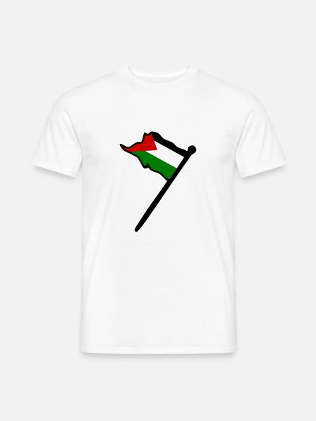 Free palestine - Men's T-Shirt - white