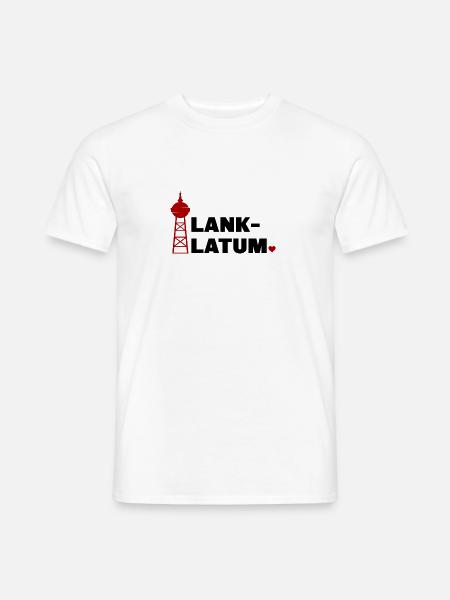 Wasserturm Lank-Latum Herz - Männer T-Shirt - Weiß