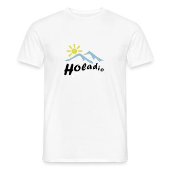 holadio - Männer T-Shirt - Weiß - Vorne - AI Model Male 178 dark (178cm)