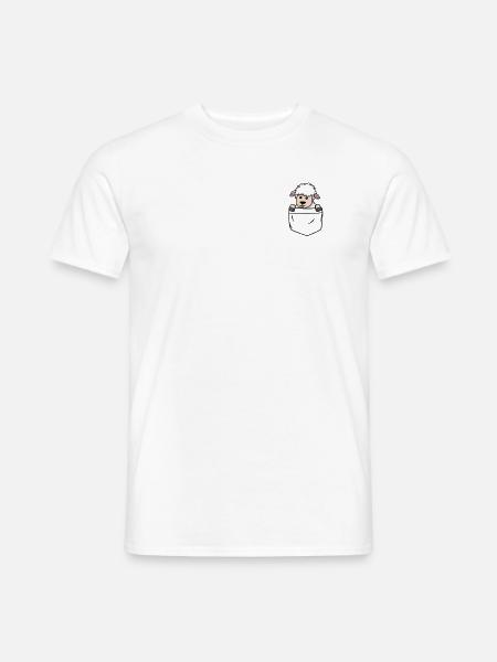 Schaf in der Tasche - Männer T-Shirt - Weiß
