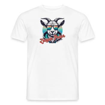 Goats Peter - Men's T-Shirt - white - Front - AI Model Male 178 dark (178cm)