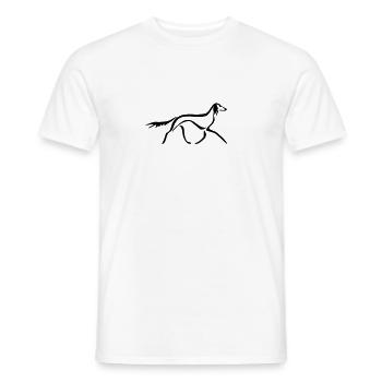 Saluki - Männer T-Shirt - Weiß - Vorne - AI Model Male 178 dark (178cm)